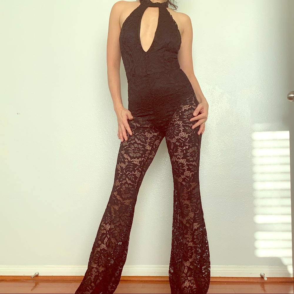 A sexy lace jumpsuit/romper